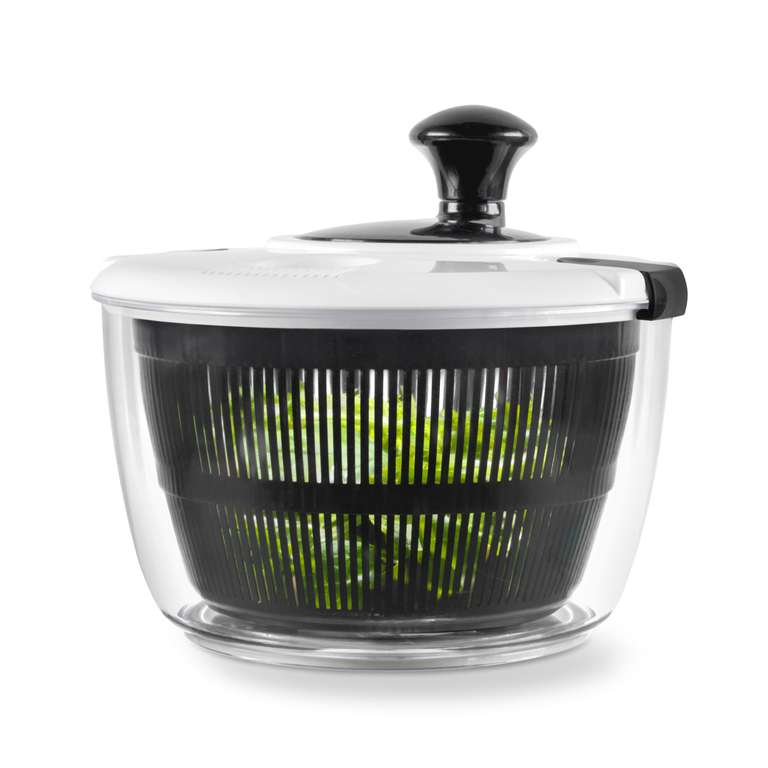 Salter 3.5L Salad Spinner - Wash, Dry & Serve, Non-Slip Base, Dual Drainer