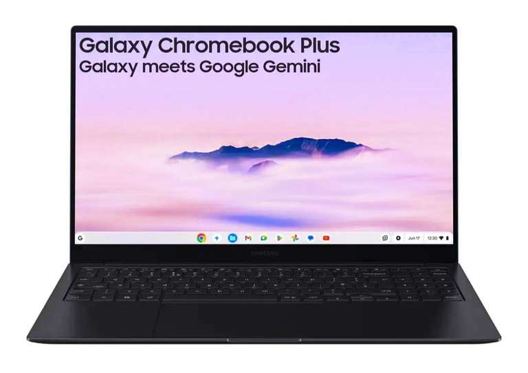 Samsung Galaxy Chromebook Plus Gemini AI Laptop, 15.6" FHD 400nits OLED Screen, Intel Core 3 100U Processor, 8GB RAM, 256GB Storage