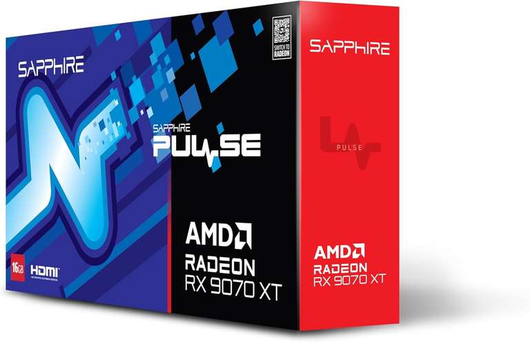 Sapphire PULSE AMD RADEON RX 9070 XT GAMING 16GB DUAL HDMI/DUAL DP Graphics Card