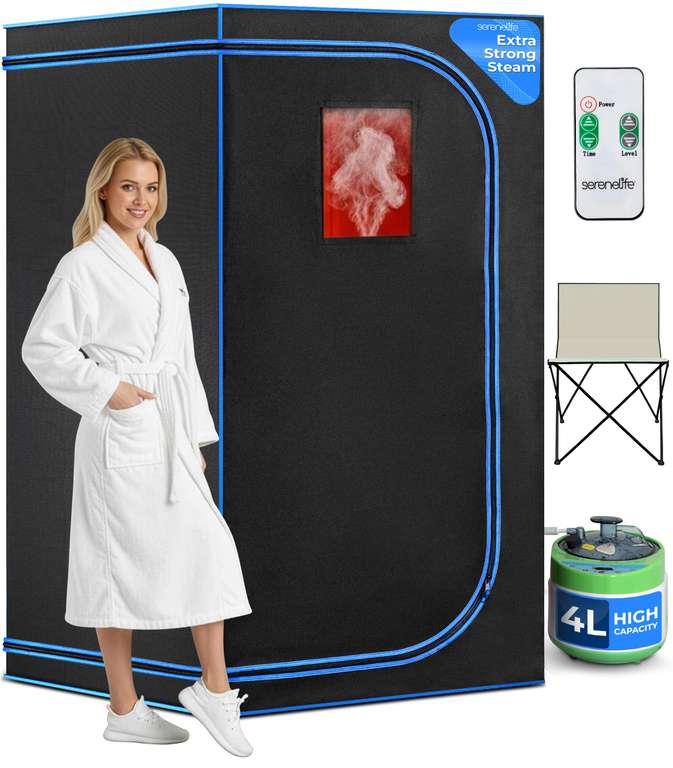 SereneLife, Portable Steam Sauna, upgraded 2026 Model