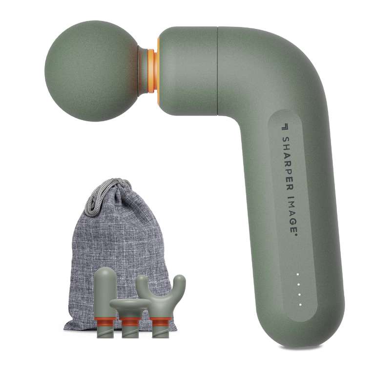 Sharper Image Power Percussion Move Edge Portable Lite - Muscle Massage Gun, Percussion Massager with 4 Speeds