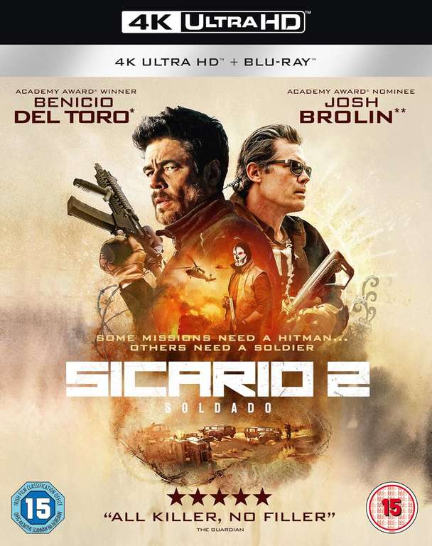 Sicario 2 - Soldado 4K UHD + Blu Ray New & Sealed - Sold by Media Vault With Code