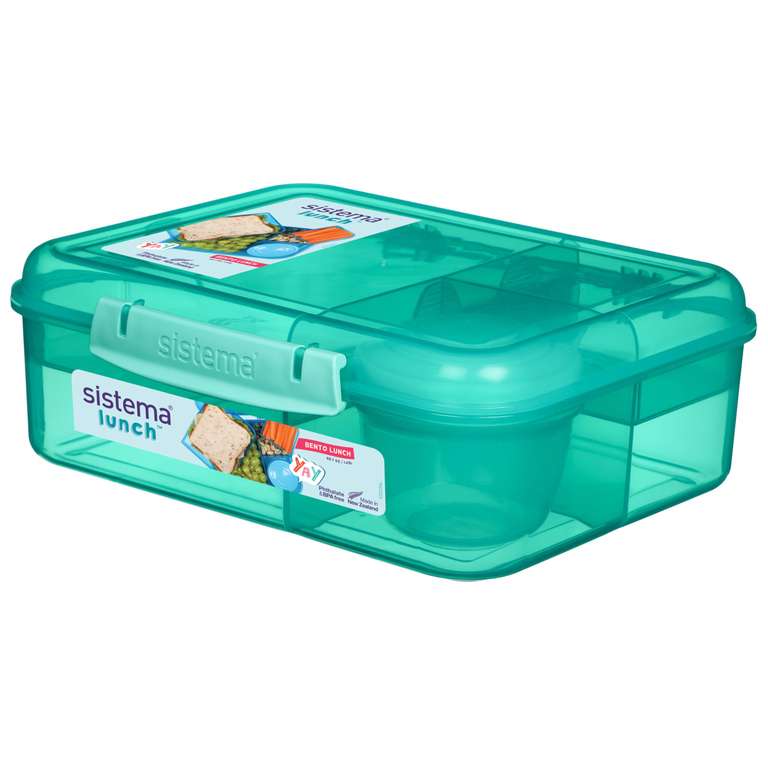Sistema Bento Box LUNCH | Bento School Lunch Box with Compartments | 1.65L
