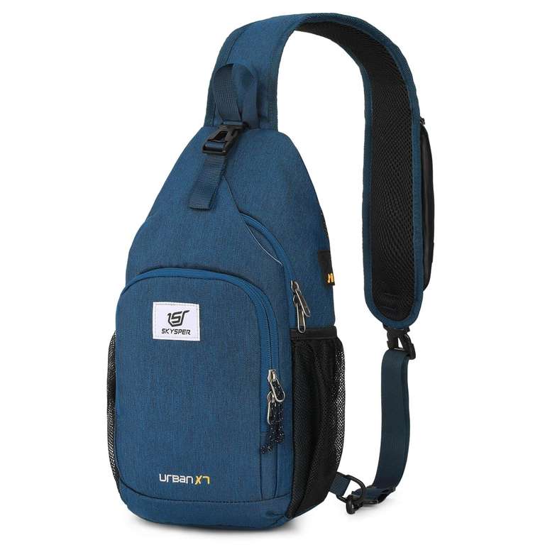 SKYSPER Sling Bag RFID Crossbody Backpack (Blue,Medium). Sold by OUTHIKER Direct FBA