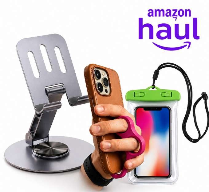 Smartphone Accessories From 59p - £1.80 - Including Stands, Cases, Fixing Tools, Car Phone Holders etc. Amazon Haul Global