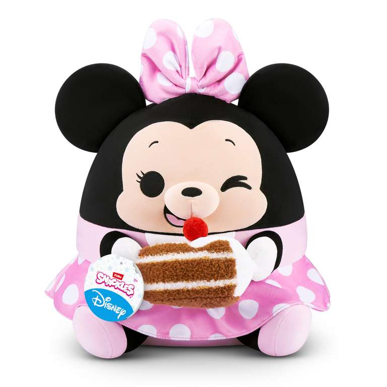 Snackles Disney 14-inch Plush Minnie&Chocolate cake (MINNIE) by ZURU