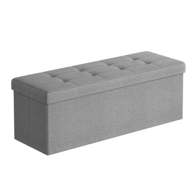 SONGMICS MAZIE Collection - Storage Ottoman Bench 110cm, Easy Assembly