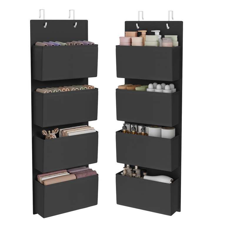 SONGMICS Over-Door Storage Organiser, Wardrobe Storage, 4 Pockets - Sold by SONGMICS HOME UK / FBA