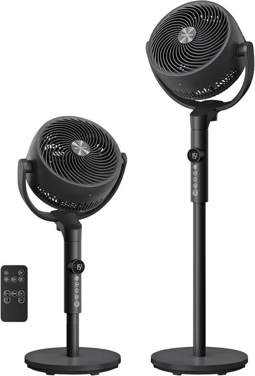 SONGMICS Standing Fan with Remote, Ink Black XFC002B1UK