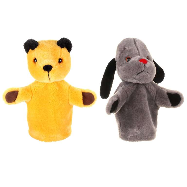 Sooty & Sweep Twin Pack, authentic plush puppets, hand puppets from The Sooty Show