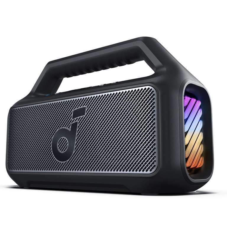 soundcore Boom 2 Outdoor Bluetooth Speaker 80W Subwoofer BassUp 2.0 24h IPX7 LED USB-C EQ BT 5.3, AnkerDirect UK FBA (Refurbished Excellent)