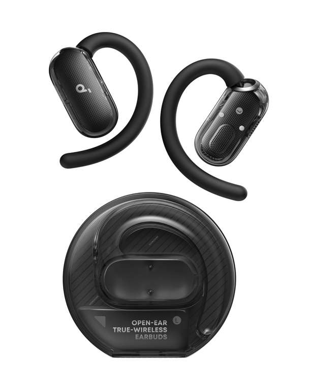 soundcore V40i by Anker, Open-Ear Earbuds, Clear Design, Lidless Case Sold by AnkerDirect UK / FBA