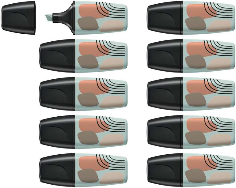 STABILO BOSS MINI Naturevibes - Highlighter - Pack of 10 - Earth Green