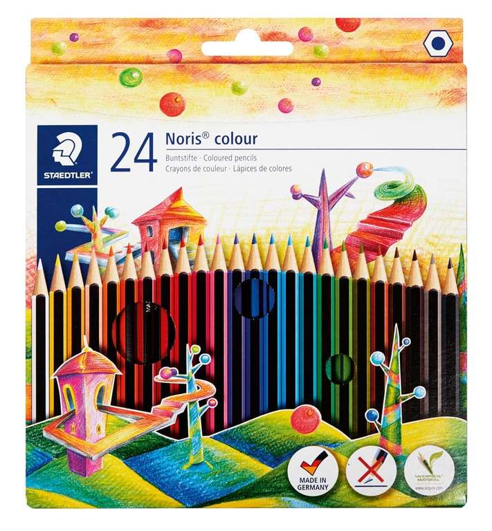 Staedtler Noris Coloured Pencils, Standard (pack of 24x5)