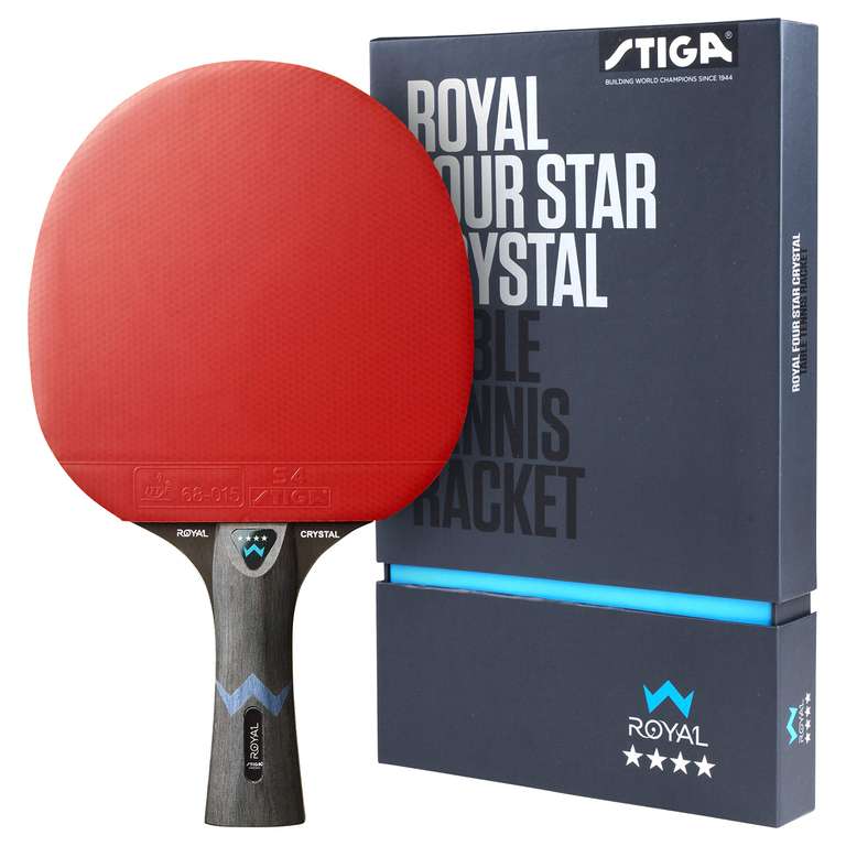 STIGA Royal Crystal 4-Star Table Tennis Racket - Pro Collaboration with Chinese National Team