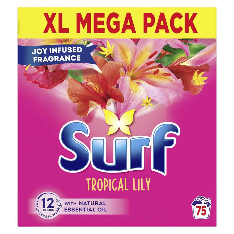 Surf Tropical Lily Washing Powder 75 washes 3.75 kg