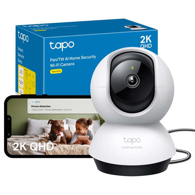 Tapo C220 2K Pan/Tilt Indoor WiFi Security Camera