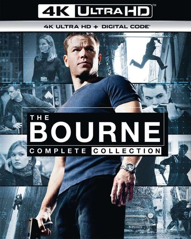 The Bourne Complete 5 Movie Collection (4K UHD Blu-ray) Region Free - sold by Amazon US