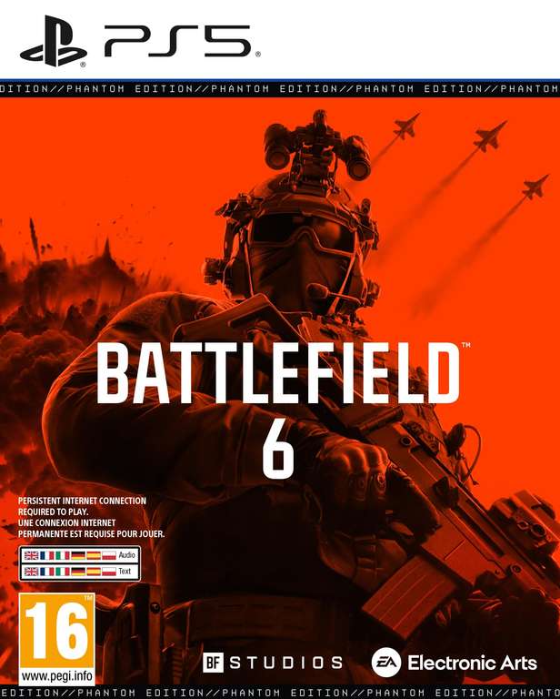 The ultimate warfare experience. Fight in intense infantry combat, rule aerial dogfights, and destroy environments. Battlefield 6