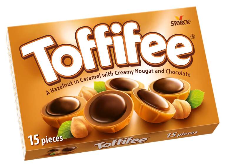 Toffifee Chewy Nougat Caramel Cups With Hazelnut & Smooth Chocolate 30 Pieces 250g (£2.37 S&S)