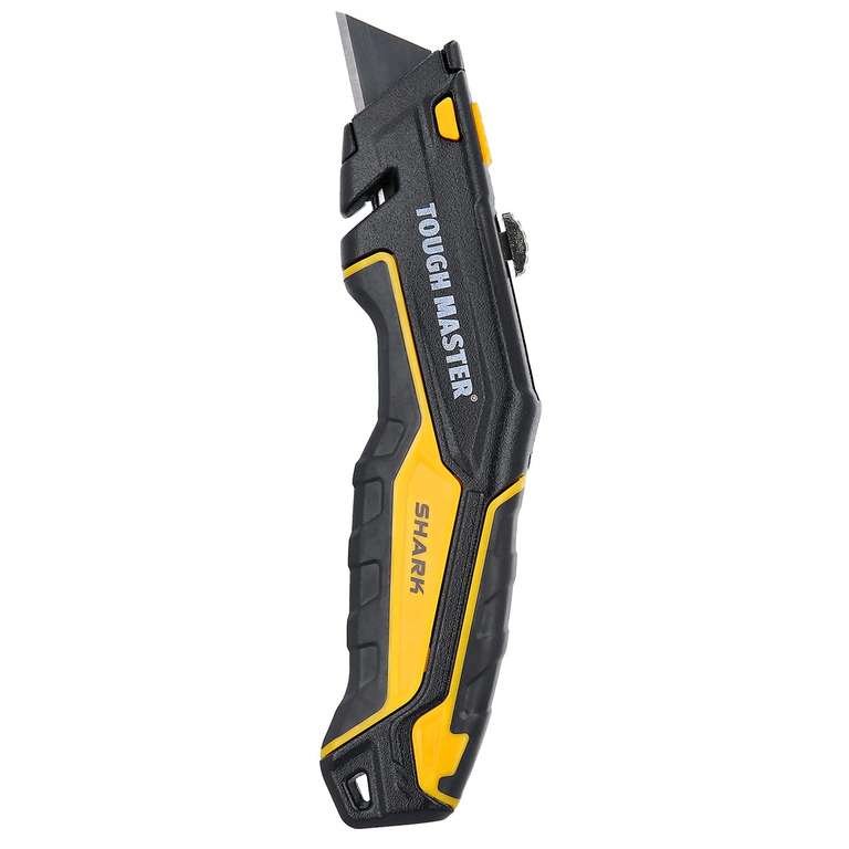 TOUGH MASTER Utility Knife, Retractable Function Plus 4 Piece SK2 Blades