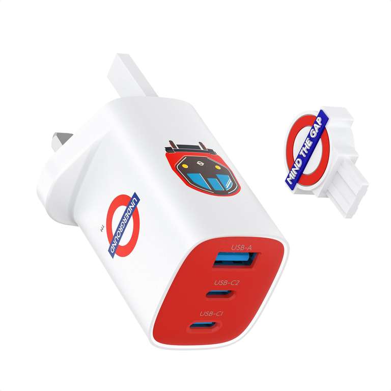 Transport for London 65W USB C Charger, 3-Port Sold by EZPLUS TECH / FBA
