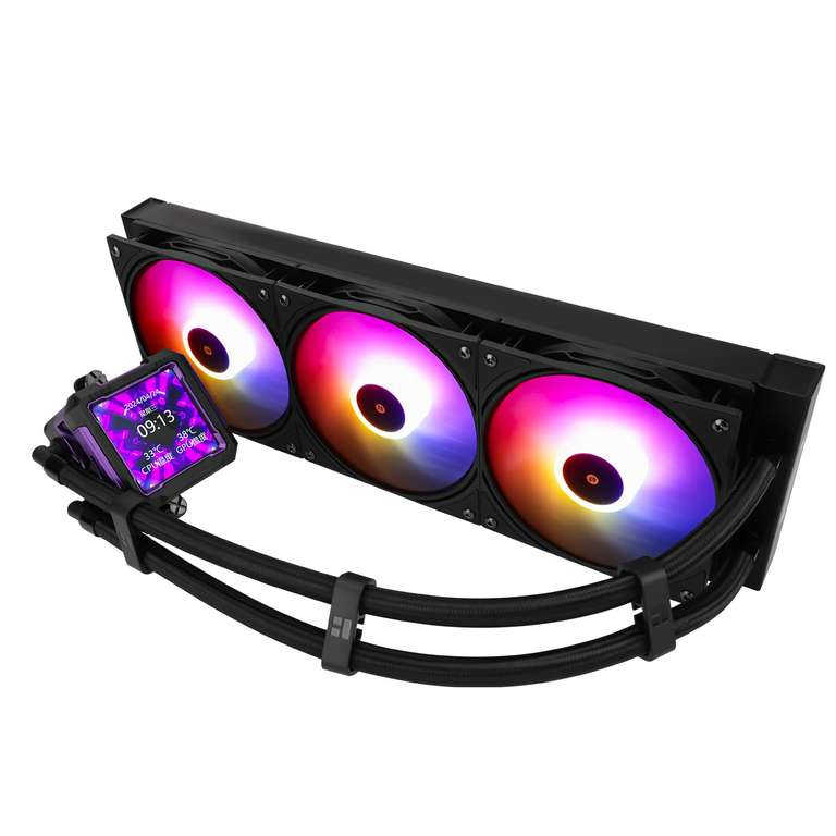 TR-Thermalright FW PRO 360 ARGB Black Aio CPU Cooler, IPS LCD Screen with 320x320 -2.73inch, For Intel LGA1700/1851 - Sold by HuiYuFei / FBA