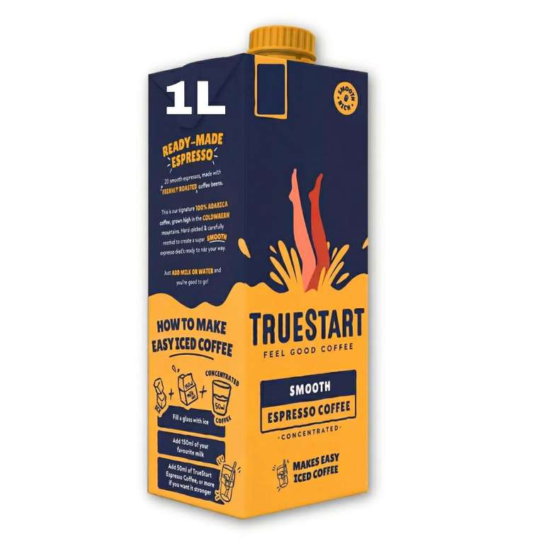 TrueStart Espresso Coffee Concentrate 1L