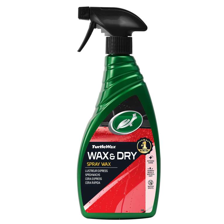 Turtle Wax 51800 Wax and Dry Car Spray Wax - 500ml