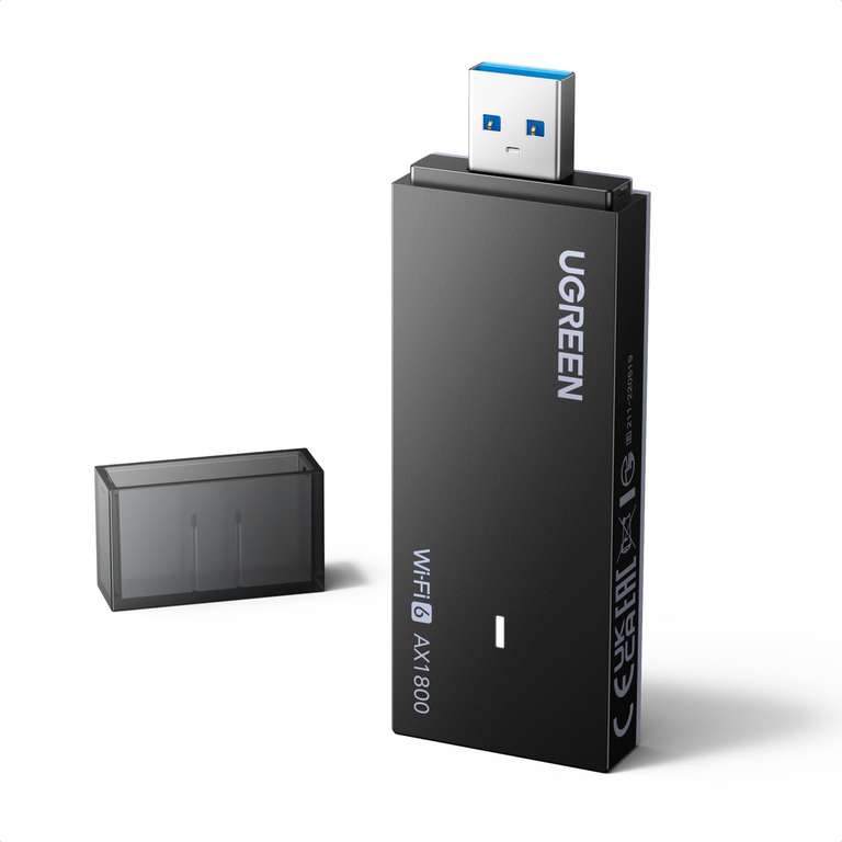 UGREEN, AX1800 WiFi 6 Adapter Dual Band 5GHz/2.4GHz for PC | USB 3.0, 5dBi Dual Antennas - Sold by UGREEN GROUP LIMITED UK / FBA