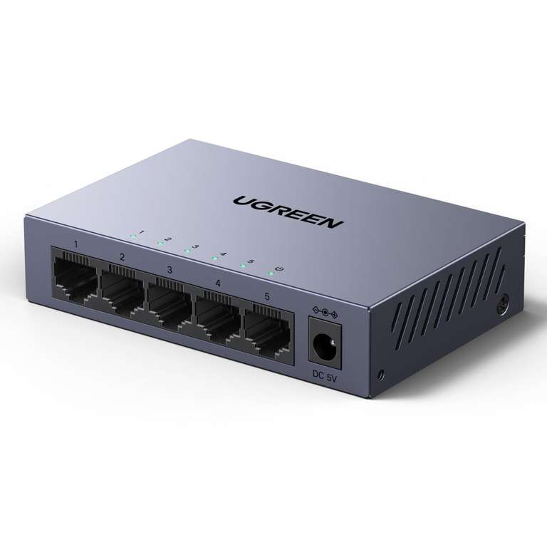 UGREEN Managed Network Switch, 5 Port Ethernet Splitter - Sold by UGREEN GROUP LIMITED UK / FBA