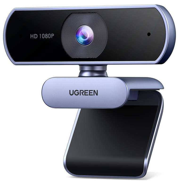 UGREEN Webcam for PC, Full HD 1080P/30fps Webcam for Laptop, Clear Stereo Audio Mics, Auto Light Correction with voucher @ Ugreen /FBA