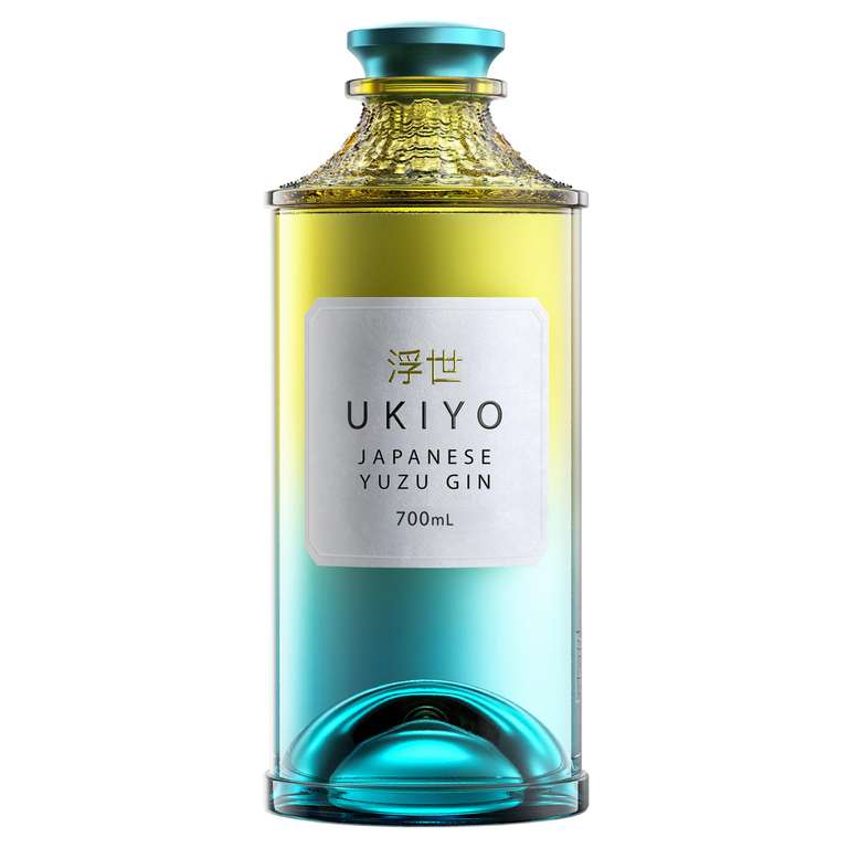 UKIYO Yuzu Japanese Craft Gin - Citrus Yuzu, Juniper & Coriander 40% ABV 70cl