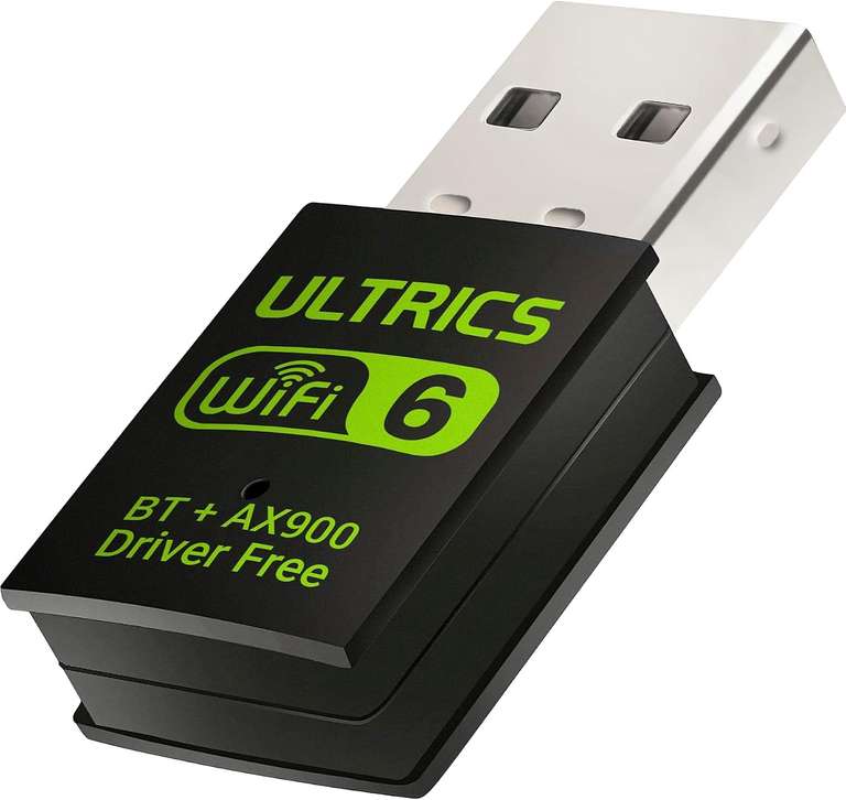 ULTRICS WiFi Bluetooth Adapter, Dual Band 2.4G/5GHz 900Mbps with Bluetooth 5.4, 2-in-1 USB 3.0 - Sold By Ether UK FBA