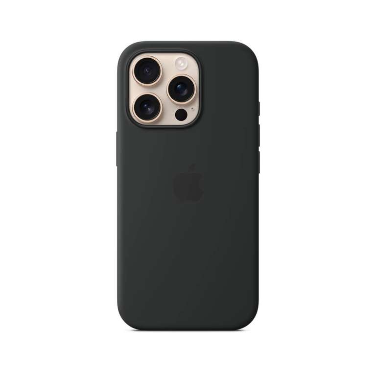 Genuine Apple iPhone 16 Pro Silicone Case with MagSafe Black