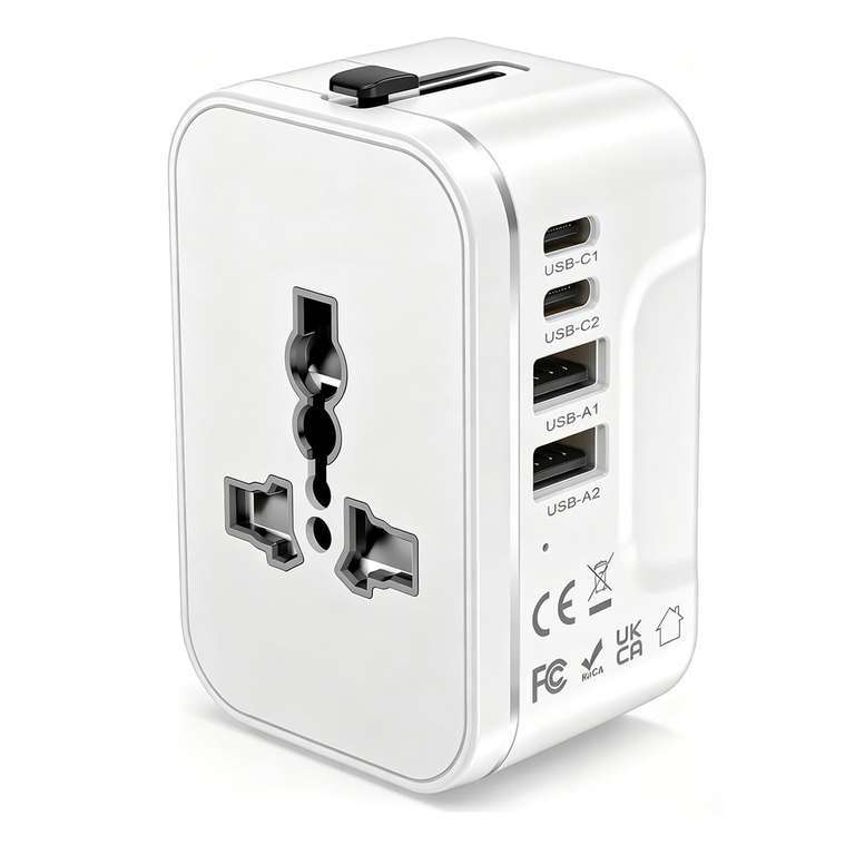 Universal Travel Adapter for International Travel - EU UK US AU JP - Sold by MONGERA /FBA