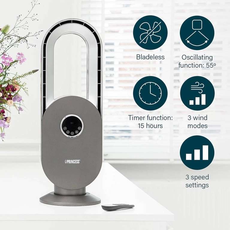 Up to 60% Off Fans, Cooling Fans & Heaters e.g. Princess Fan Bladeless Remote Control (H)67.5cm - iForce Market (UK Mainland)