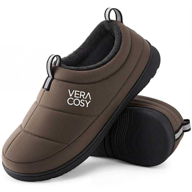 VeraCosy Men's Quilted Slippers House Shoes, Sizes 12 / 13 - Sold By VeraCosy Direct FBA