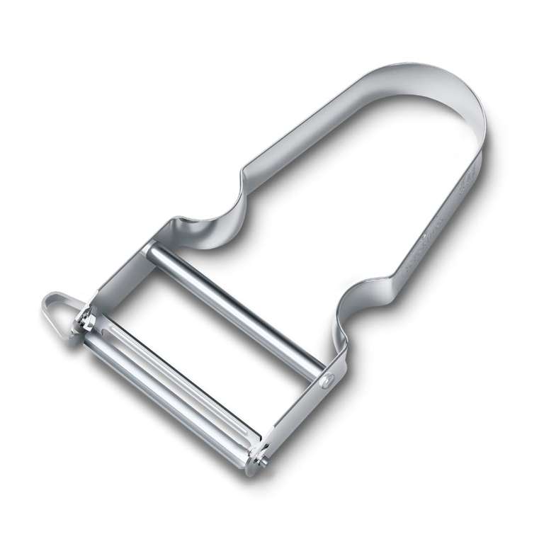 Victorinox Star Peeler, Double-Edged Blade, Extra Sharp Straight Cut, Stainless Steel, Colour Metal