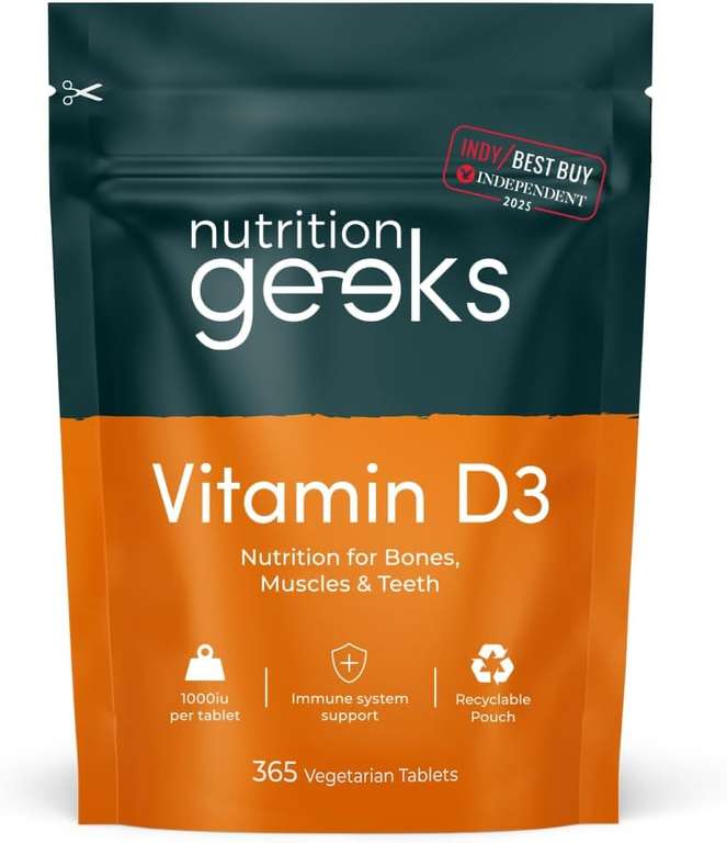 Vitamin D 1000iu - 1 Year Supply, 365 S&S £5,35 Dispatches from Amazon Sold by Unicorn Brands Prime Day