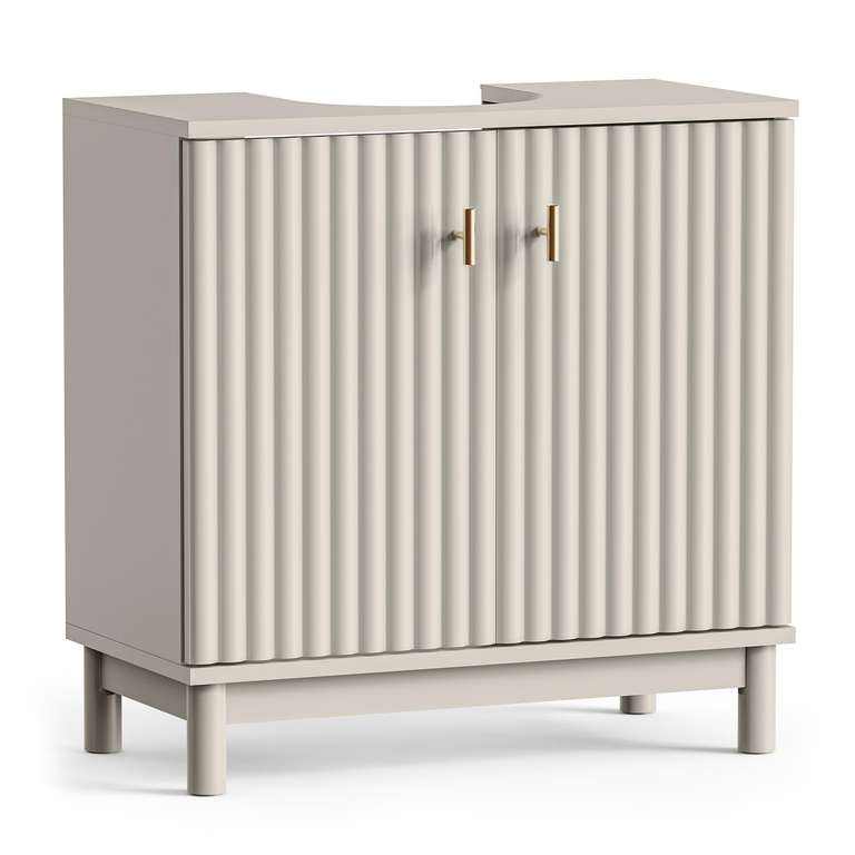 VonHaus Under Sink Bathroom Cabinet - Freestanding Bathroom Basin Cabinet with 2 Internal Shelves - Sold & Shipped by VonHaus UK