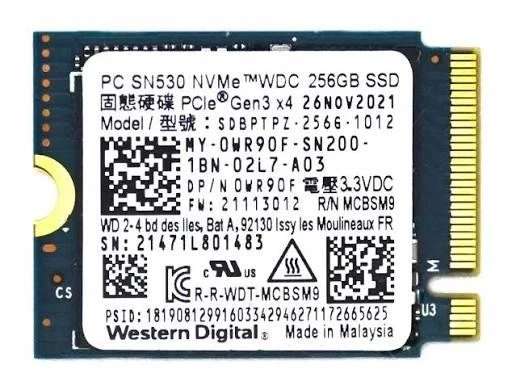 102° - WD Dell 256GB SSD M.2 2230 NVMe 3.0 x4 PCIe Solid State Drive - Refurb Excellent - w/code sold by Lizard Tech Shop