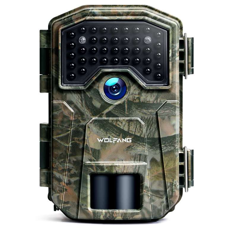 WOLFANG Wildlife Camera, 48MP 4K Trail Camera with 36pcs 940 nm IR LEDs Night Vision Motion Activated