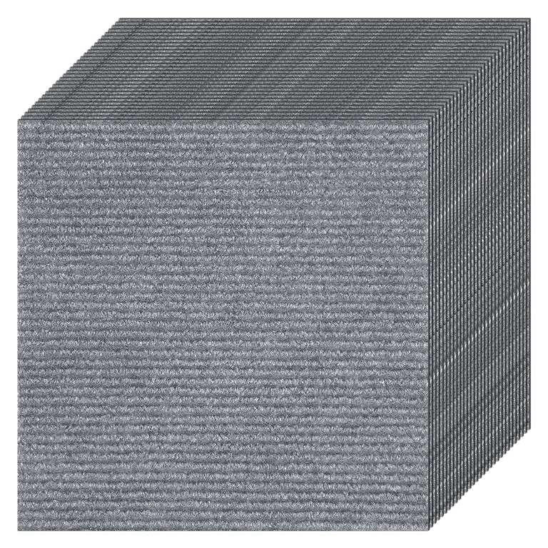 Woobroo 30-Piece Self-Adhesive Carpet Tiles - 30x30cm