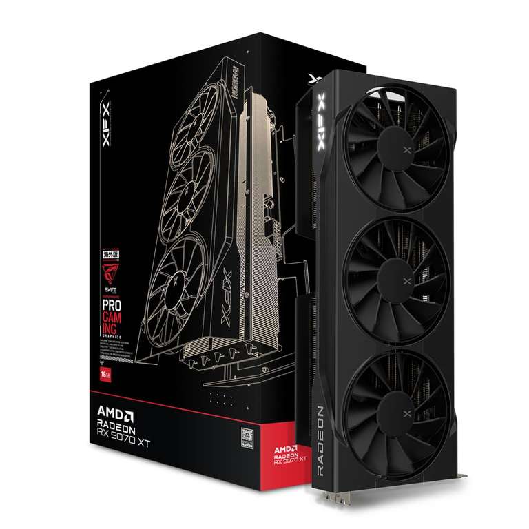 XFX Swift AMD Radeon RX 9070XT 16GB GDDR6 Gaming Graphics Card at DISCOUNT-DIRECT / FBA