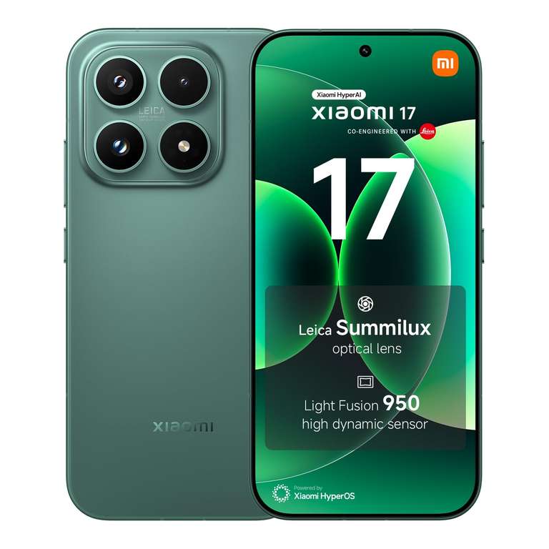 XIAOMI 17 5G Smartphone 256GB, Leica Summilux Optical Lens, 6330mAh (typ) Battery