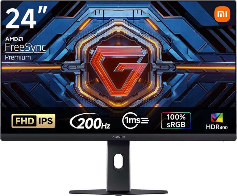 Xiaomi Gaming Monitor G24i 2026 24" 200Hz 1ms HDR400 Fast IPS Display FreeSync Premium TÜV Low Blue Light w/code Xiaomi Tech World
