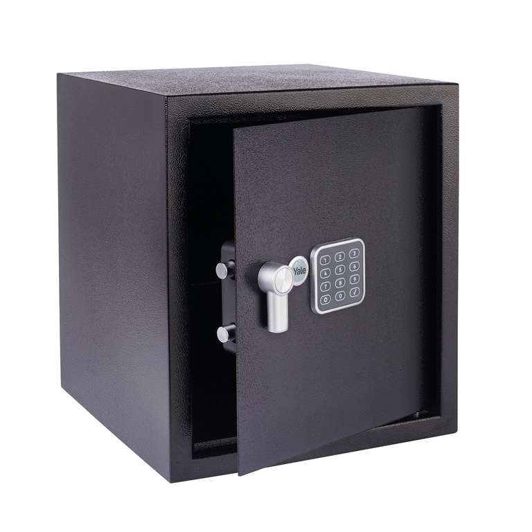 Yale Electronic Safe – Wall/Floor Fixings Included – 40L - Sold/Shipped by Yale Store