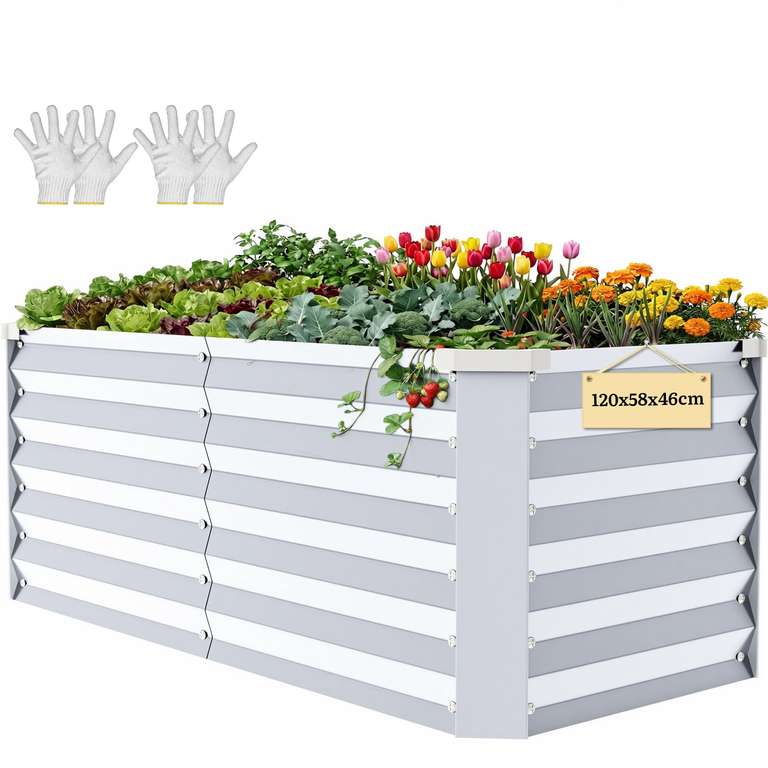 YITAHOME Raised Beds for Garden 120 x 58 x 46cm