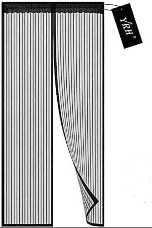 YRH Magnetic Fly Screen Door (120x220cm, Black) @ YRH Door Curtain / FBA